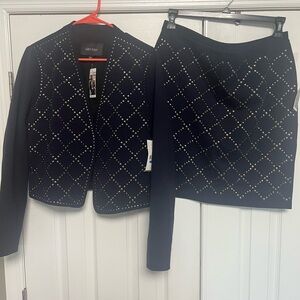 Karen Kane Midnight Blue Studded Ensemble